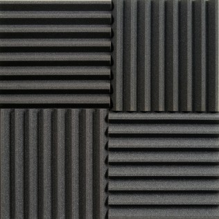 four blocks of acoustical wall